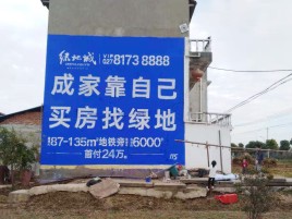 谷城墙体广告位置选择重要性