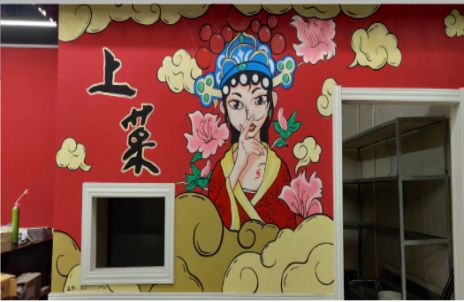 谷城墙体彩绘的发展和应用